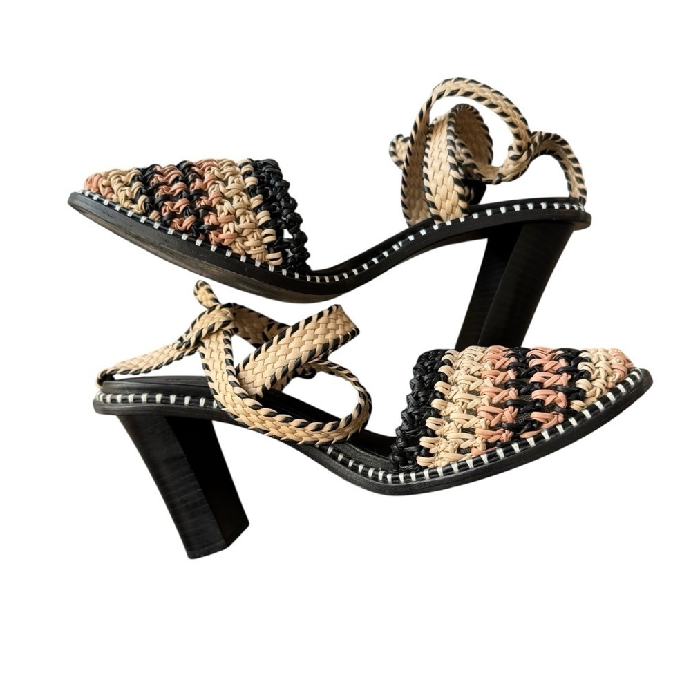 Ulla Johnson - Deia High Heel Strappy Sandals Cameo Shoes Sz 40 - Picture 9 of 12